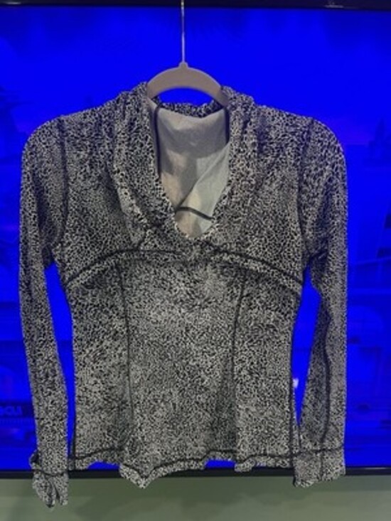 Lululemon Hooded Define Jacket *Nulu Polar Shift Inverse Alpine White Black Sz 8 - Picture 8 of 12